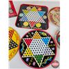 Image 3 : Tin Grouping : Chinese Checkers Boards ; Tin Trays & Vintage Chem Craft Box