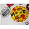 Image 4 : Tin Grouping : Chinese Checkers Boards ; Tin Trays & Vintage Chem Craft Box