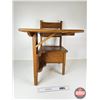 Image 3 : Wooden School Desk (Measures : 27"H x 19"W x 24"D)