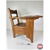 Image 4 : Wooden School Desk (Measures : 27"H x 19"W x 24"D)