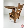 Image 6 : Wooden School Desk (Measures : 27"H x 19"W x 24"D)
