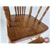 Image 8 : Antique Press Back High Chair (Measures : 36"H x 17"W x 17"D)