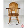 Image 2 : Small Wooden Rocking Chair (Measures: 26"H x 14-1/2"W x 23"D)
