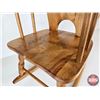 Image 8 : Small Wooden Rocking Chair (Measures: 26"H x 14-1/2"W x 23"D)