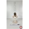 Image 5 : Aladdin Model B Table Lamp w/Floral Design (Measures w/Chimney : 25"H)
