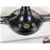 Image 8 : Canada Post Office Scale : Cast Iron Base ; Brass Weight Bar & Curved Copper Postal Tray (Measures :
