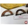 Image 5 : SAD Iron Handles & Iron w/Brass Tray (Tray Measures : 21"W x 12"L)