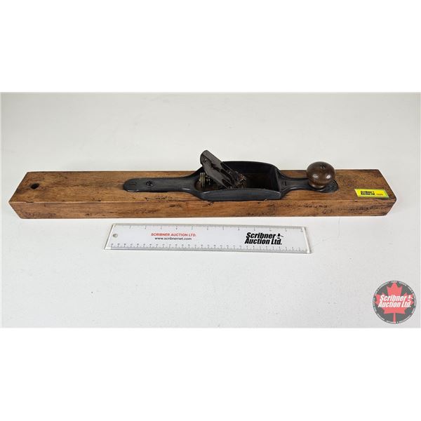Bailey Antique Wood Plane (Missing Blade) (Measures : 24"L)