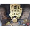 Image 8 : Seth Thomas Mantle Clock : Model Strathroy : c/w Key : Working Measures : 8-3/4"H x 14-1/2"W x 5-1/4