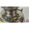 Image 3 : Rayo Nickel-Plated Oil Lamp (Measures w/Chimney : 23-1/2"H)