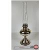 Image 4 : Rayo Nickel-Plated Oil Lamp (Measures w/Chimney : 23-1/2"H)