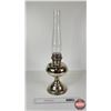 Image 6 : Rayo Nickel-Plated Oil Lamp (Measures w/Chimney : 23-1/2"H)
