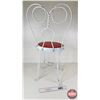 Image 4 : Metal Wire Ice Cream Parlor Chair  (Measures : 33-1/2"H x 16"W x 15"D)