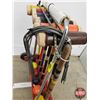 Image 5 : Vintage 6 Player Wooden Croquet Set on Rolling Storage Cart (Measures : 30"H x 24"W x 11"D)