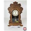 Image 1 : Gingerbread Clock : c/w Key : Works (Measures : 22-1/2"H x 15"W x 4-1/2"D)
