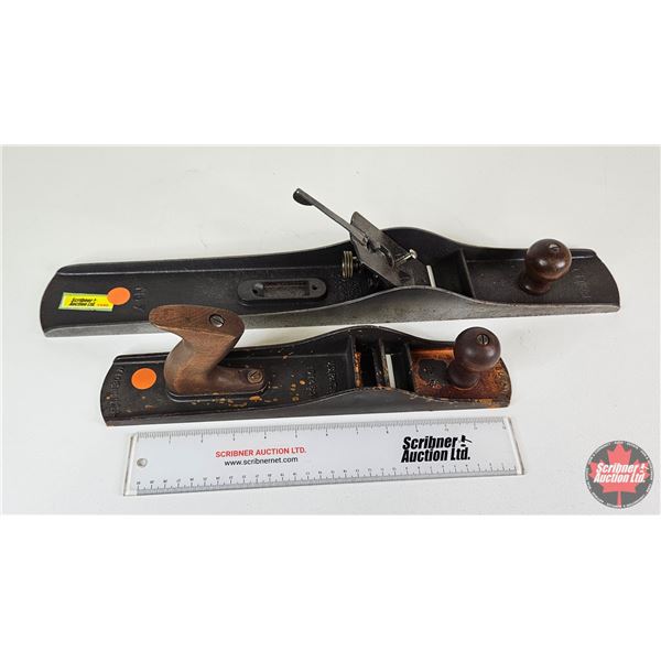 Cast Iron Wood Planes (2) : (Note : Missing Some Pieces) - Bailey No. 7 - Shelton No.5