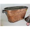 Image 5 : Collector Combo : - Copper Boiler (12"H x 24"W x 11-1/2"D) - Clothes Washing Plunger : "Speedy Washe