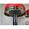 Image 7 : Diner Stools (2) : New Upholstery & New Chrome (Measure : 21"H)