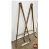 Image 1 : Wooden Plough Handles (2 Sets)  (Measure : 55-1/2"L)