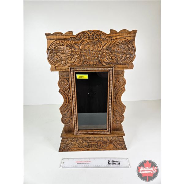 Gingerbread Clock Wooden Case w/Glass Door (Measures : 22-1/2"H x 14-3/4"W x 4-1/2"D)