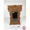Image 1 : Gingerbread Clock Wooden Case w/Glass Door (Measures : 22-1/2"H x 14-3/4"W x 4-1/2"D)
