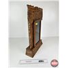 Image 5 : Gingerbread Clock Wooden Case w/Glass Door (Measures : 22-1/2"H x 14-3/4"W x 4-1/2"D)