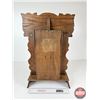 Image 6 : Gingerbread Clock Wooden Case w/Glass Door (Measures : 22-1/2"H x 14-3/4"W x 4-1/2"D)