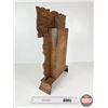 Image 7 : Gingerbread Clock Wooden Case w/Glass Door (Measures : 22-1/2"H x 14-3/4"W x 4-1/2"D)