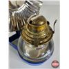 Image 3 : Bracket Oil Lamp w/Reflector & Rayo Burner (Measures w/Chimney : 13"h)