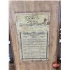 Image 8 : Gingerbread Clock Wooden Case w/Design Glass Door & Ringer Coil (Measures : 22"H x 15"W x 4-1/2"D)