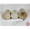 Image 4 : Stoneware Trio : Jugs (2) & Pickle Crock (Tallest Measures : 13"H)