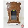 Image 1 : Gingerbread Clock Wooden Case w/Glass Door (Measures : 23"H x 15-1/4"W x 4-1/2"D)