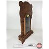 Image 4 : Gingerbread Clock Wooden Case w/Glass Door (Measures : 23"H x 15-1/4"W x 4-1/2"D)