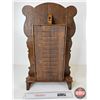 Image 5 : Gingerbread Clock Wooden Case w/Glass Door (Measures : 23"H x 15-1/4"W x 4-1/2"D)