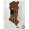 Image 7 : Gingerbread Clock Wooden Case w/Glass Door (Measures : 23"H x 15-1/4"W x 4-1/2"D)