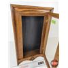Image 3 : Wood Clock Case w/Glass Door (Measures : 17"H x 10"W x 4"D)