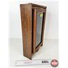 Image 4 : Wood Clock Case w/Glass Door (Measures : 17"H x 10"W x 4"D)