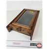 Image 7 : Wood Clock Case w/Glass Door (Measures : 17"H x 10"W x 4"D)