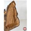 Image 10 : Wood Carved Eagle Statue (Note : Wings Removable for Shipping) (Measures : 2-1/4"H x 29-1/4"W x 10"D