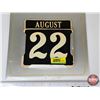 Image 3 : Vintage ATB Bank Calendar : Tin Back  (Measures : 14-1/2"H x 10"W)