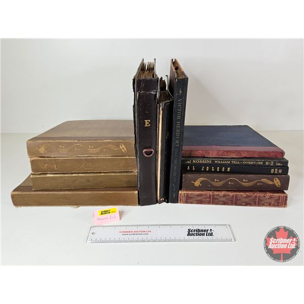 Large Collection of 78 RPM Records : 12 Hardbound Volumes