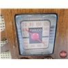 Image 3 : Philco Radio : Wood Waterfall Design : (Battery Dead Not Tested) (Measures : 8"H x 12-1/2" W x 6"D)