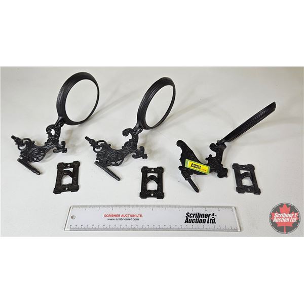 Cast Iron Wall Mount Lamp Brackets (3)