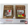 Image 1 : Post Office Box Doors w/Bevelled Glass Doors (2) : (No Keys) (Measures : 5-1/2"H x 4"W)