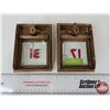 Image 3 : Post Office Box Doors w/Bevelled Glass Doors (2) : (No Keys) (Measures : 5-1/2"H x 4"W)