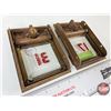 Image 4 : Post Office Box Doors w/Bevelled Glass Doors (2) : (No Keys) (Measures : 5-1/2"H x 4"W)