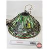 Image 3 : Stain Glass Hanging Lamp Shade : Dragonfly Motif (Measures : 20"Dia)