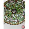 Image 4 : Stain Glass Hanging Lamp Shade : Dragonfly Motif (Measures : 20"Dia)