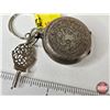 Image 3 : Key Wound Antique Ladies Watch :  (0.800 Silver Purity Hallmark) (Possibly Swiss Made) (Note : Minut