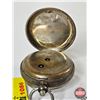 Image 5 : Key Wound Antique Ladies Watch :  (0.800 Silver Purity Hallmark) (Possibly Swiss Made) (Note : Minut